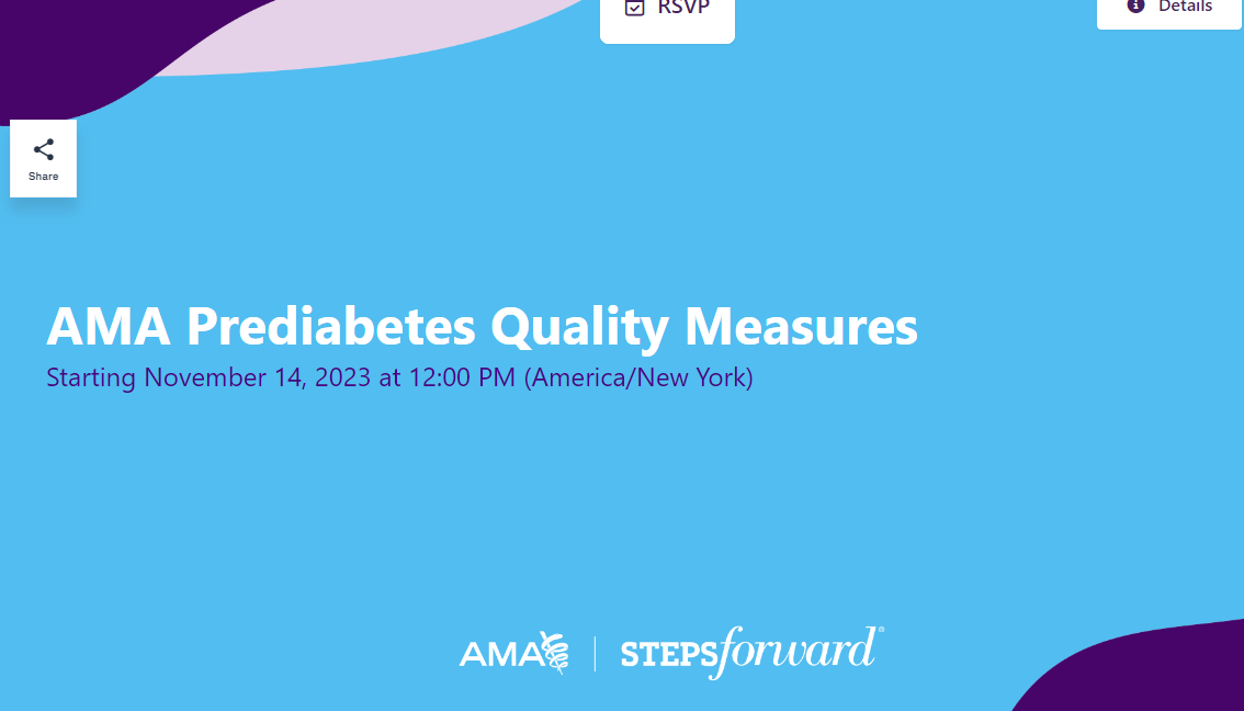 AMA Prediabetes Quality Measures - Nov. 14