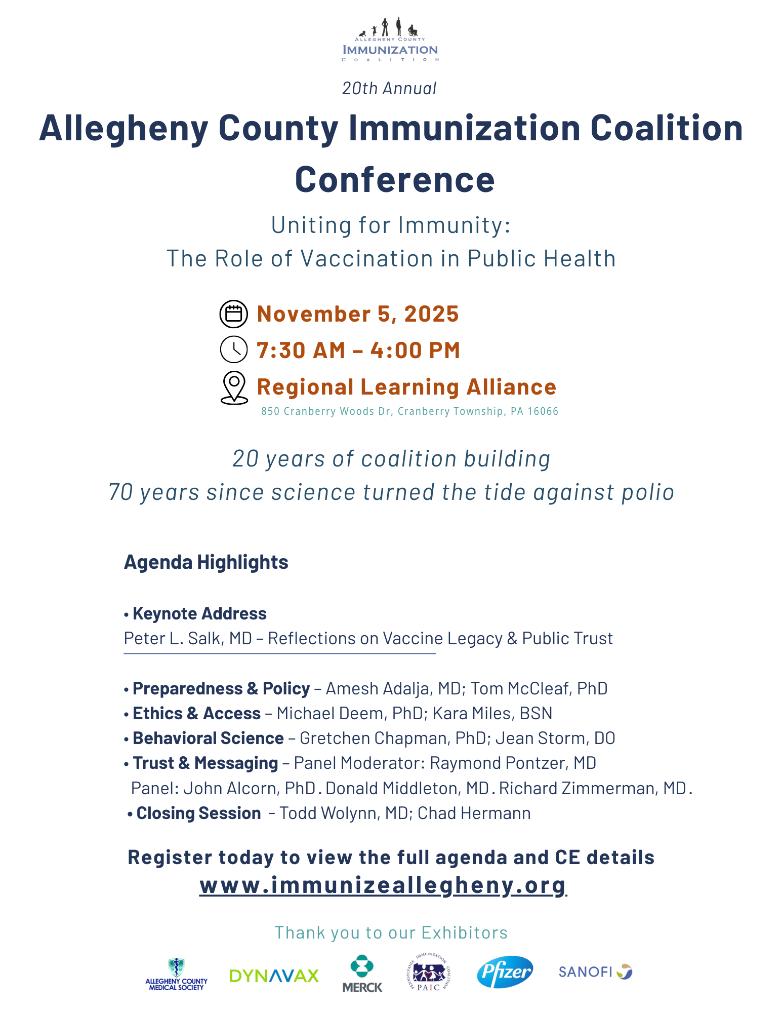 20th Annual Allegheny County Immunization Coalition Conference