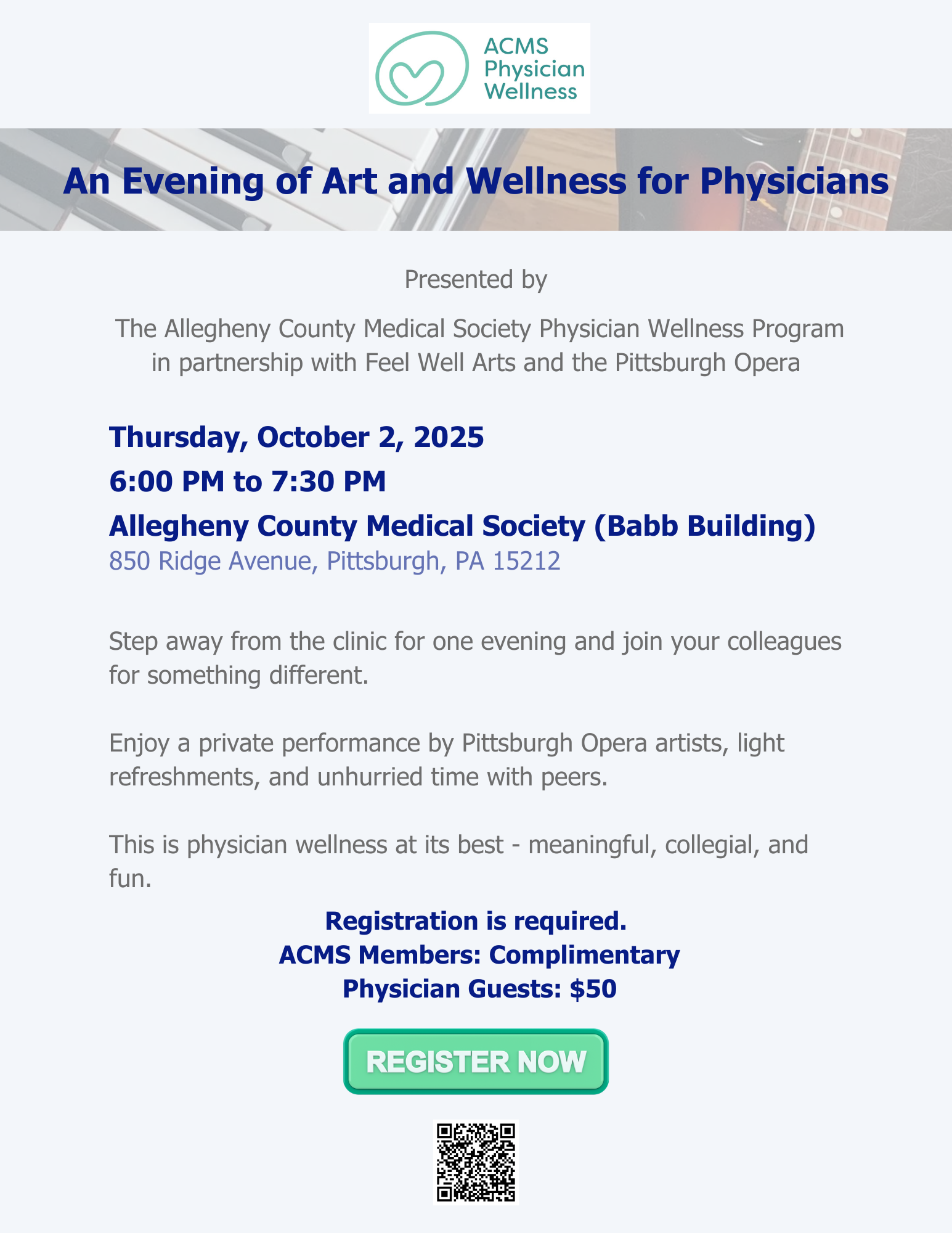 A Private Evening of Art and Wellness - Exclusively for Physicians