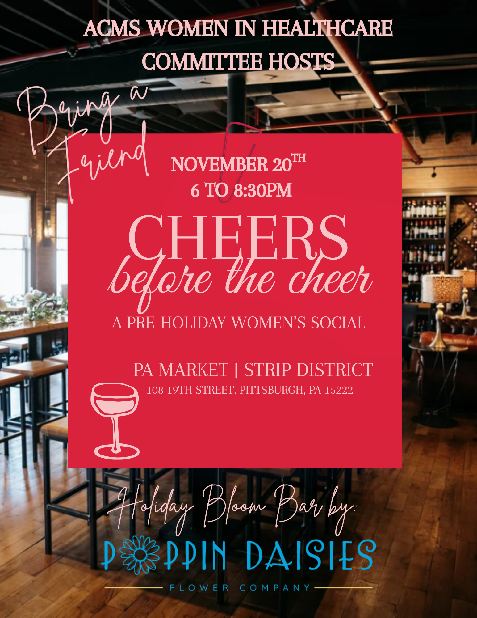 ACMS Women in Healthcare Committee Hosts Cheers Before the Cheer | Pre-Holiday Social